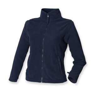 Women’s Navy Fitted Full Zip Fleece